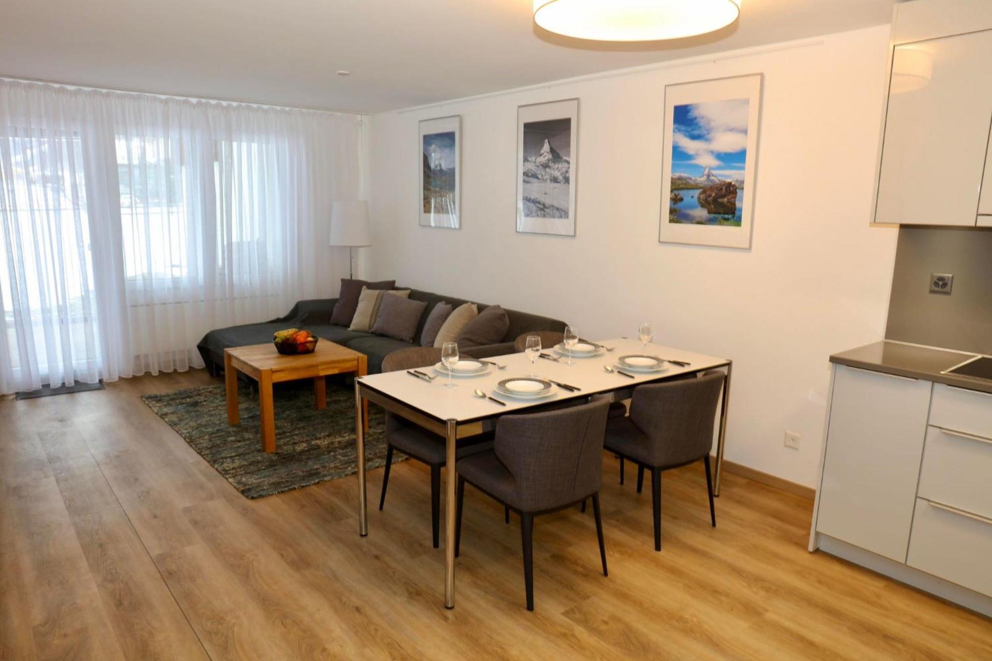 Monte Rosa Taesch, Apartments Mit Wellness Bereich Oda fotoğraf